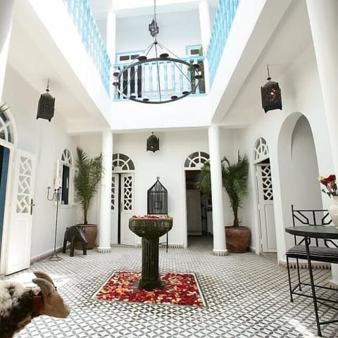The peaceful courtyard of Dar Leila