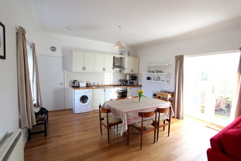 Dining area opens to back garden