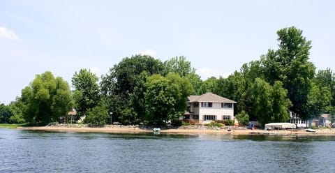 300 feet of surrounding shoreline provides amazing water views from every room!