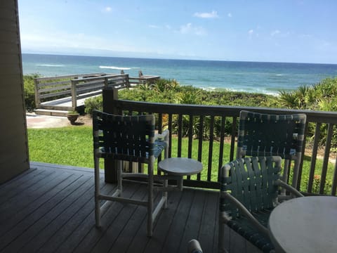 A better look at the back porch and the gorgeous view our condo has to offer.