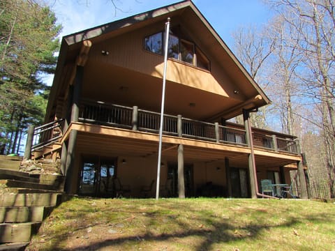 East elevation- Upper deck covered area will be screened in by June 1, 2018