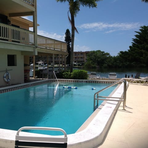 Pool View - Our balcony is top left.