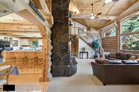 The main floor has great flow with open spaces.