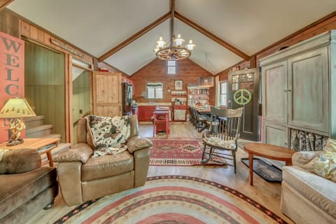 View from Living room into Kitchen Area