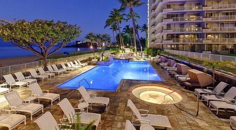 The Pool & Spa Area overlooking the Ocean
