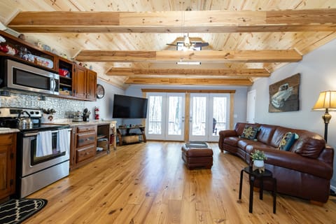 Main Room backs up to back deck