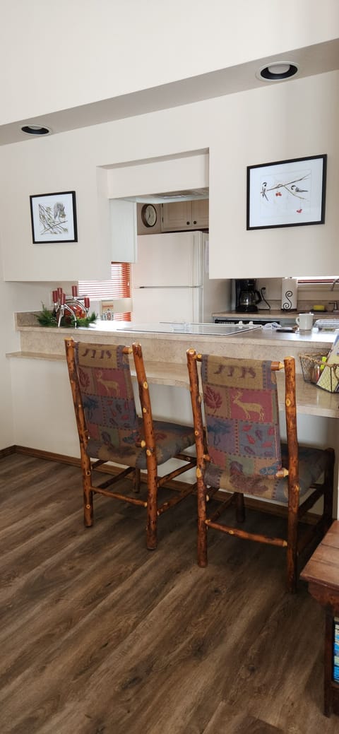 Snack bar or work area. 
