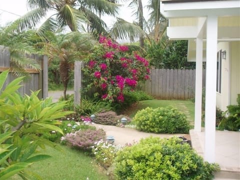 Pleasant garden scene.