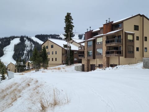 Our condo building with Andesite Mountain in background.