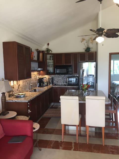 Gourmet kitchen with all new appliances and granite countertops.   