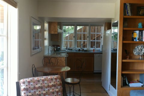 kitchen and eating area from the living room