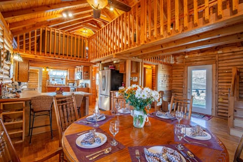 Dining area and entry on main level.