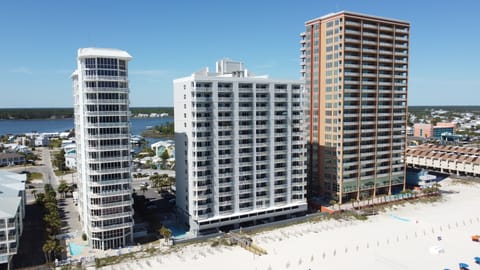 Condo view from the beach