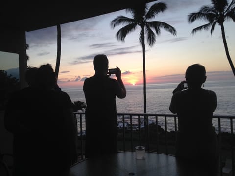 Typical family photo at sunset-the Grandsons love the sunsets too! 