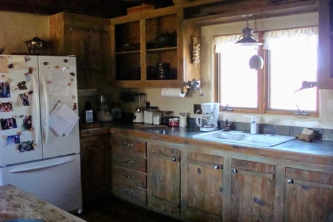 Well Supplied Kitchen & Large Refrigerator