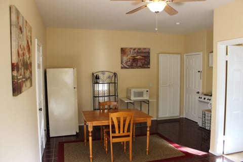 Cozy eat-in kitchenette "Every accessory plus all the homey extras. Loved it!"
