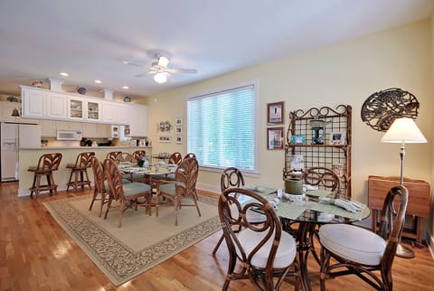 Dining Tables Accommodate 10 Guests plus 4 Bar Stools