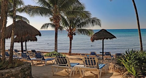 Your private beach loungers on the best part of Half Moon Bay!