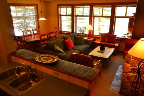 Living Room with a lot of Warm Sunshine.