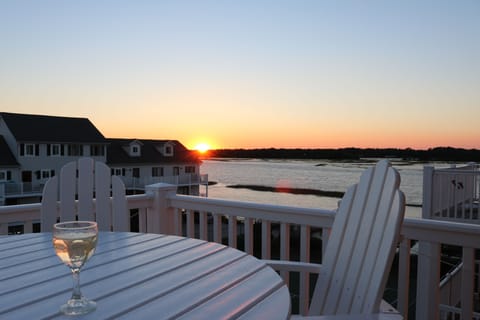 Peaceful sunset views of the sound 