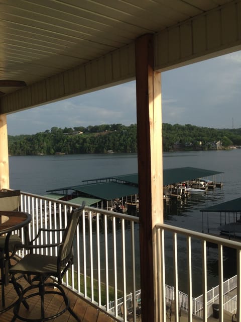 View from deck overlooking the Niangua main channel. The view is amazing.
