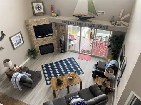 Vaulted cieilings and view from the loft.