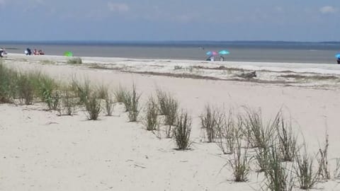 Our beach with private access. 