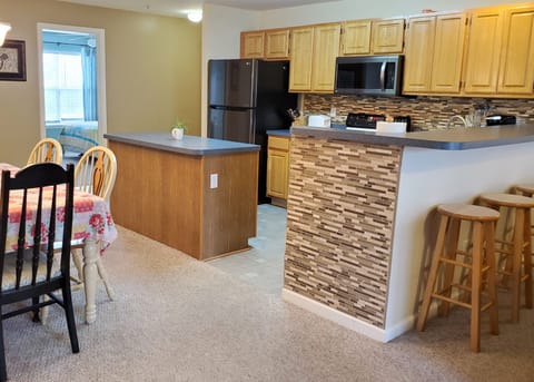 View from Master Bedroom of Kitchen and Bar