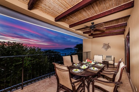 The deck at sunset - not to be missed