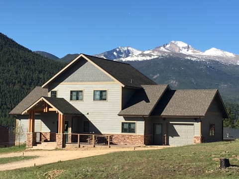 Wolf's Lodge with Long's Peak in the background