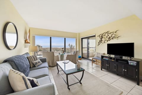 Spacious living room with ocean views