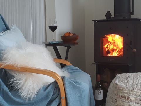 relax with your feet up by the fire on a winters night