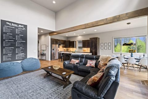 Reclining Leather Couch and the #gnarwall