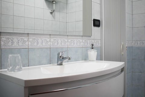 Family Room | Bathroom | Shower, hair dryer, bidet, towels