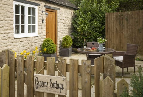 Patio area with garden furniture