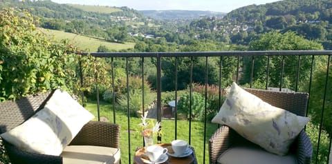 the stunning view from the bedroom balcony