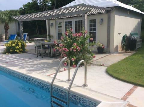 There's a gas grill and charcoal bbq for your use
