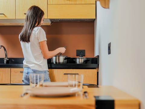 Family Studio Suite, 2 Bedrooms, Terrace with Garage | Hypo-allergenic bedding, down comforters, memory foam beds, in-room safe