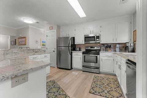 Kitchen is great for creating both gourmet and casual meals.  Kitchen is  fully stocked.