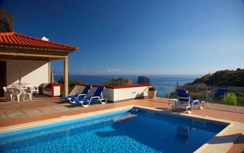 Panoramic sea view from the swimming pool.