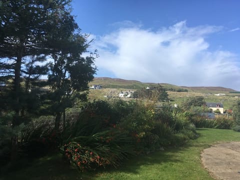 View from the terrace looking West across the village