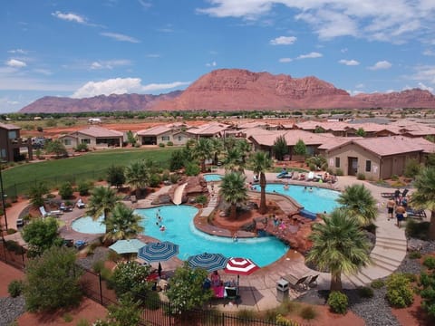 Community-private pool, just steps away from back patio