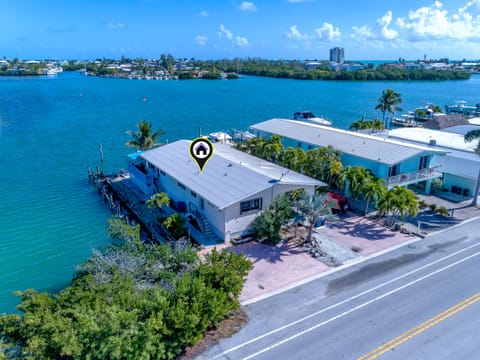 Rare corner lot with wide water views on the bay, only one neighbor.