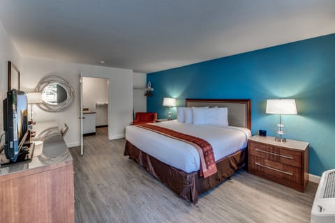 Standard Single Room, 1 King Bed, Accessible, Refrigerator & Microwave | Individually furnished, desk, laptop workspace, soundproofing