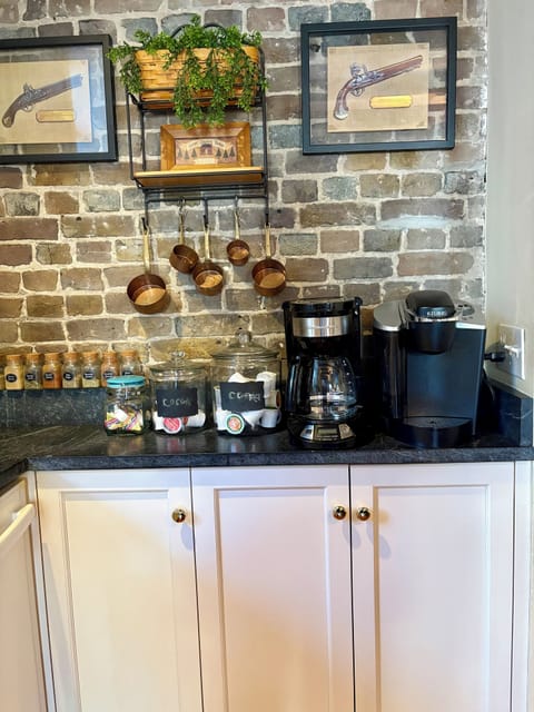 Coffee Service - a Keurig and a traditional drip-type maker