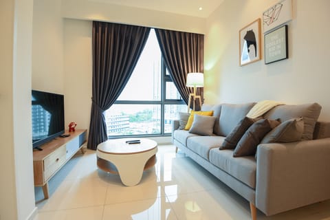 Cozy Living room with full amenities provided, spectacular city view