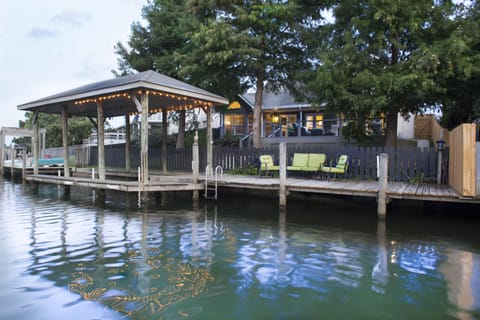 Dock and yard on the water front