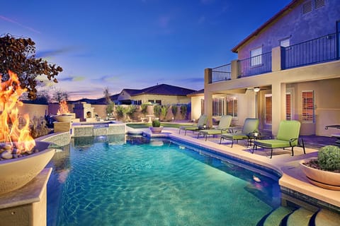 Relax and enjoy your private heated pool and spa.