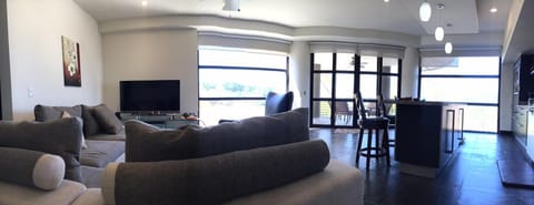 Living area with large sectional