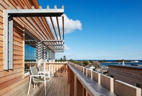 Amazing balcony views of Lake Superior and Grand Marais